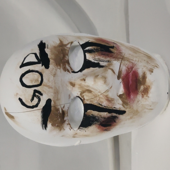 hand painted OOAK GOD purge mask - Picture 1 of 2